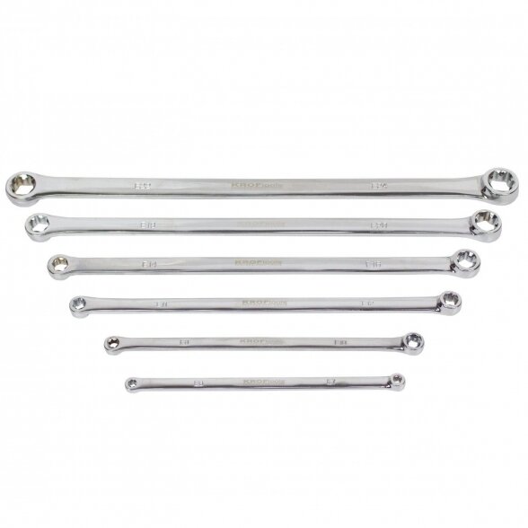 Prailgintų veržliarakčių E-torx galais rinkinys (6vnt) E6-E24 1