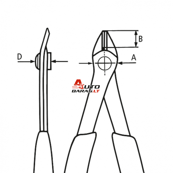 Precizinės elektronikos kirpimo replės 125mm KNIPEX 4