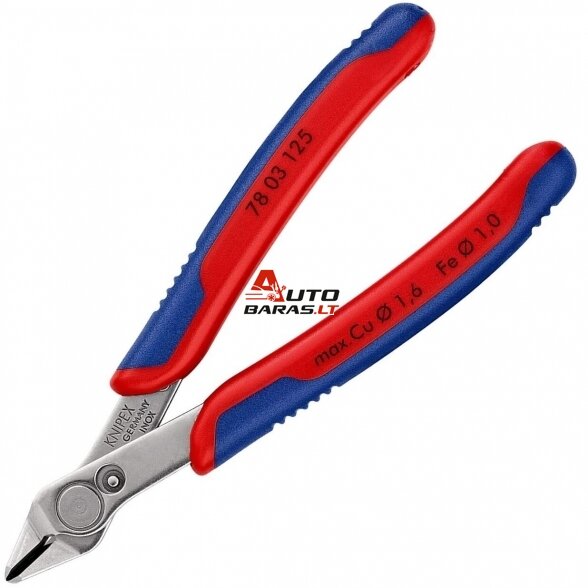 Precizinės elektronikos kirpimo replės 125mm KNIPEX 1