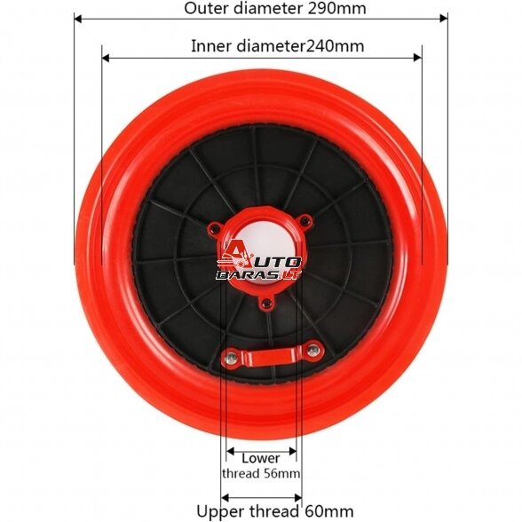 Prispaudimo plokštė tepalo preso užpildymui 290mm (56/60mm) 1