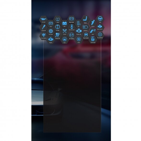 Profesionalus iCarsoft CR MAX diagnostikos įtaisas su liečiamu ekranu (Universali) 17