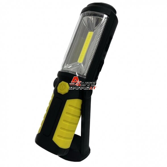 Prožektorius darbui COB (3W) + LED5 (įkraunamas) 1