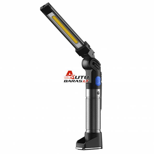 Prožektorius darbui lankstus su UV COB+SMD (įkraunamas)