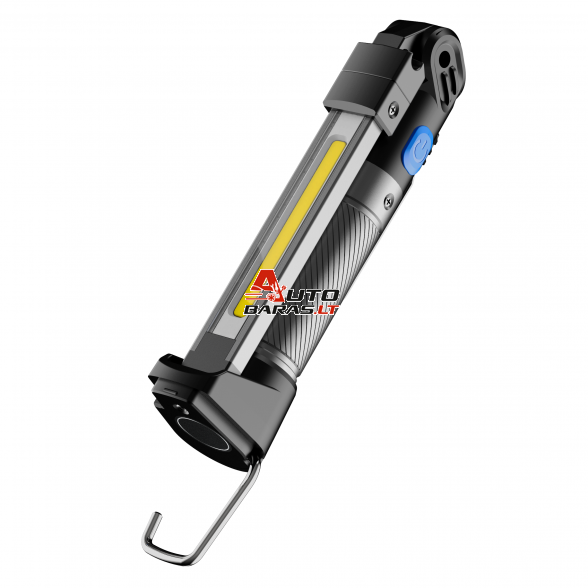 Prožektorius darbui lankstus su UV COB+SMD (įkraunamas) 6