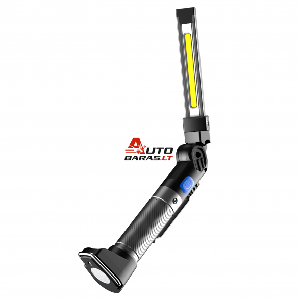 Prožektorius darbui lankstus su UV COB+SMD (įkraunamas) 1
