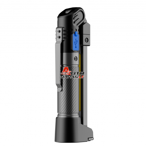 Prožektorius darbui lankstus su UV COB+SMD (įkraunamas) 5