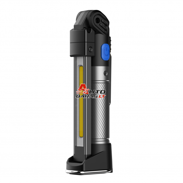 Prožektorius darbui lankstus su UV COB+SMD (įkraunamas) 3