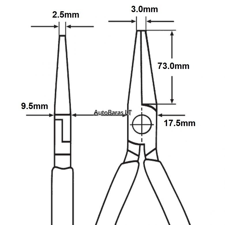 Prailgintos replės 200mm KNIPEX 4