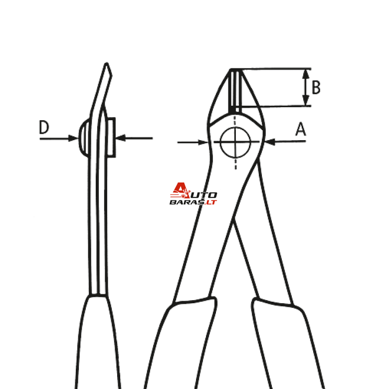 Precizinės elektronikos kirpimo replės 125mm KNIPEX 4