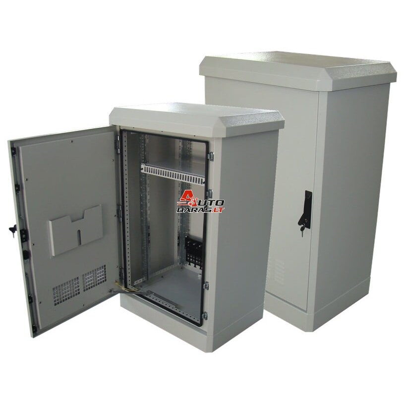 Pramoninis pastatomas skydas su padu OCS-22U7560-FO35 (22U, 750x650x1249mm, IP55, IK10)