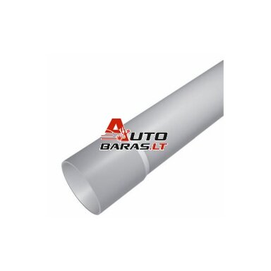 PVC vamzdis pilkas 50mm su išplatintu galu 3m (5) PVC vamzdis pilkas 50mm su išplatintu galu 3m (5)