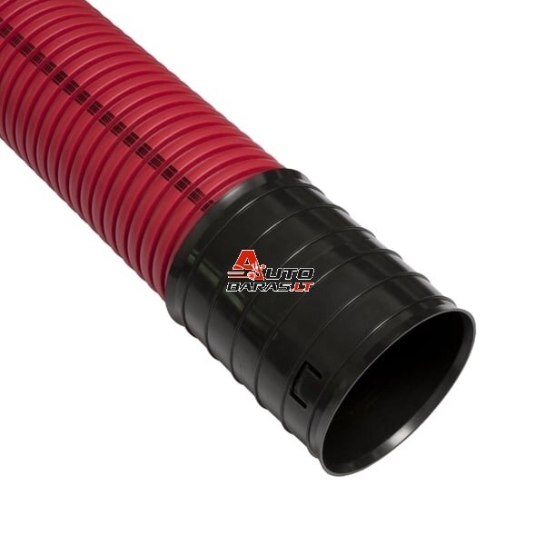 Raudonas gofruotas vamzdis D75 / d61 su viela Pipelife (be halogenų, 750N/5cm, 6m)