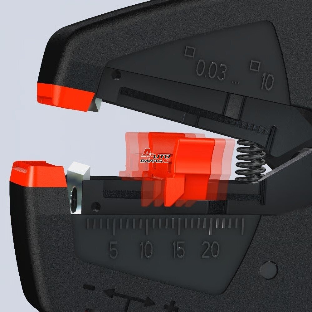 Replės laidų nuvalymui 200mm (0.03–10.0 mm²) KNIPEX Evostrip 3