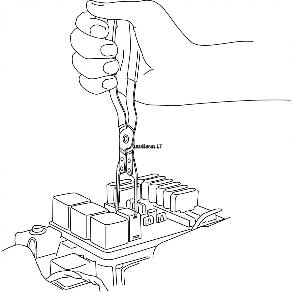 Replės relei nuimti 220mm 1