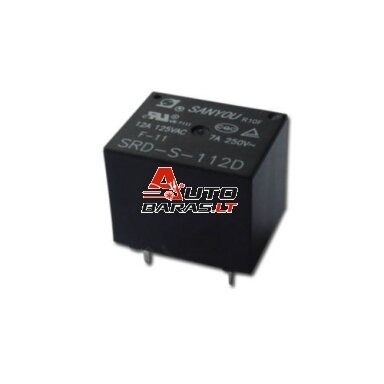 Rėlė 12V 12A SRD-S-112D Rėlė 12V 12A SRD-S-112D