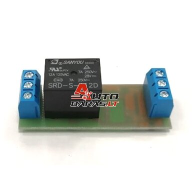 Relės blokas 12V 12A SRD-S-112D (su kontaktinėmis kaladėlėmis) Relės blokas 12V 12A SRD-S-112D (su kontaktinėmis kaladėlėmis)