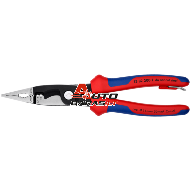 Replės elektros instaliacijos darbams 200mm KNIPEX Replės elektros instaliacijos darbams 200mm KNIPEX