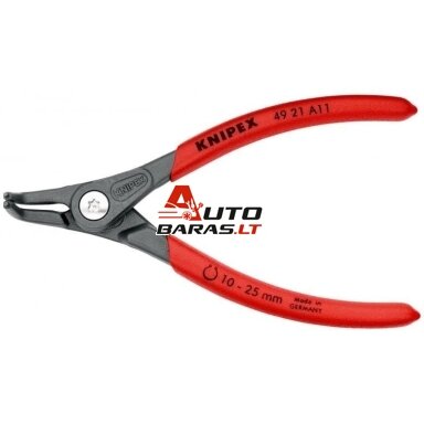 Replės išoriniams žiedams. Lenktos 130mm (Ø10-25mm) KNIPEX Replės išoriniams žiedams. Lenktos 130mm (Ø10-25mm) KNIPEX