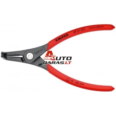 Replės išoriniams žiedams. Lenktos 165mm (Ø19-60mm) KNIPEX