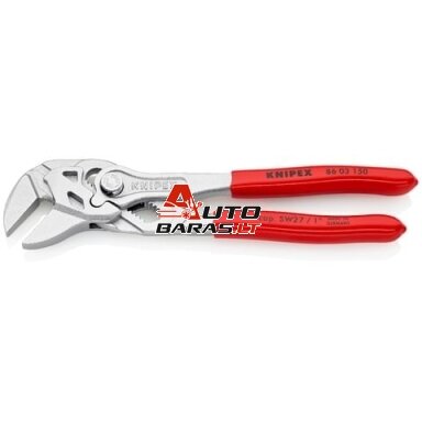Replės-veržliaraktis Knipex 86 03 150 (reguliuojamo išsiplėtimo, 150mm) Replės-veržliaraktis Knipex 86 03 150 (reguliuojamo išsiplėtimo, 150mm)