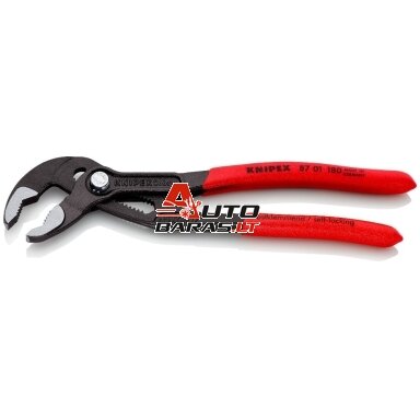 Replės-veržliaraktis Knipex 87 01 180 (reguliuojamo išsiplėtimo, 180mm) Replės-veržliaraktis Knipex 87 01 180 (reguliuojamo išsiplėtimo, 180mm)