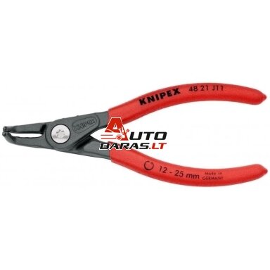 Replės vidiniams žiedams. Lenktos 130mm (Ø12-25mm) KNIPEX