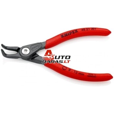 Replės vidiniams žiedams. Lenktos 130mm (Ø8-13mm) KNIPEX