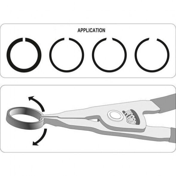 ELLIENT TOOLS Replės žiedų išplėtimui 2