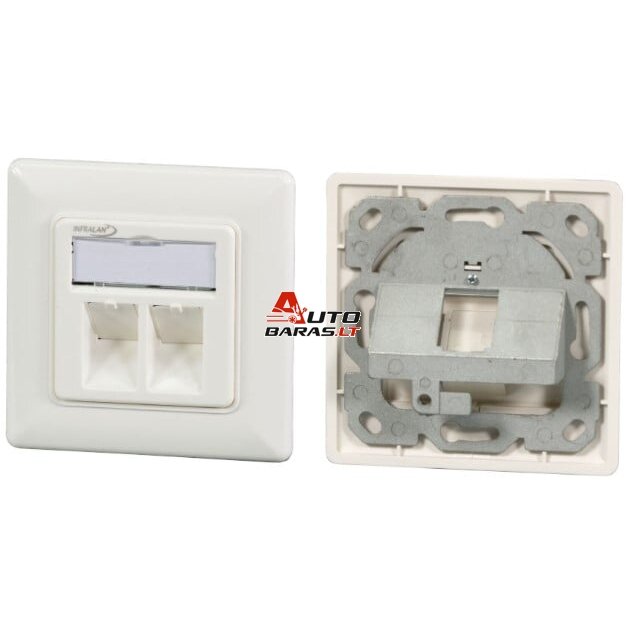 Rėmelis lizdas RJ45 EFB INFRALAN IMT-01-RK-WS-KP (TIA) (1 lizdo, metalinis rėmas)