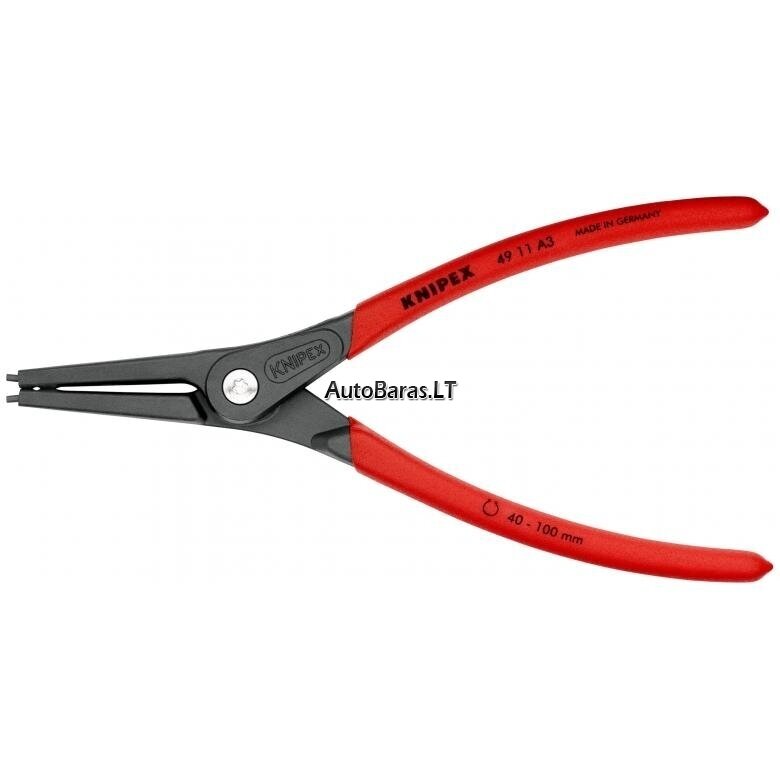 Replės išoriniams žiedams 225mm (Ø40-100mm) KNIPEX