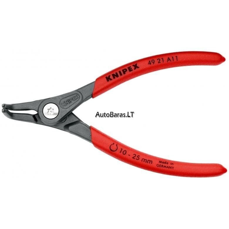 Replės išoriniams žiedams. Lenktos 130mm (Ø10-25mm) KNIPEX