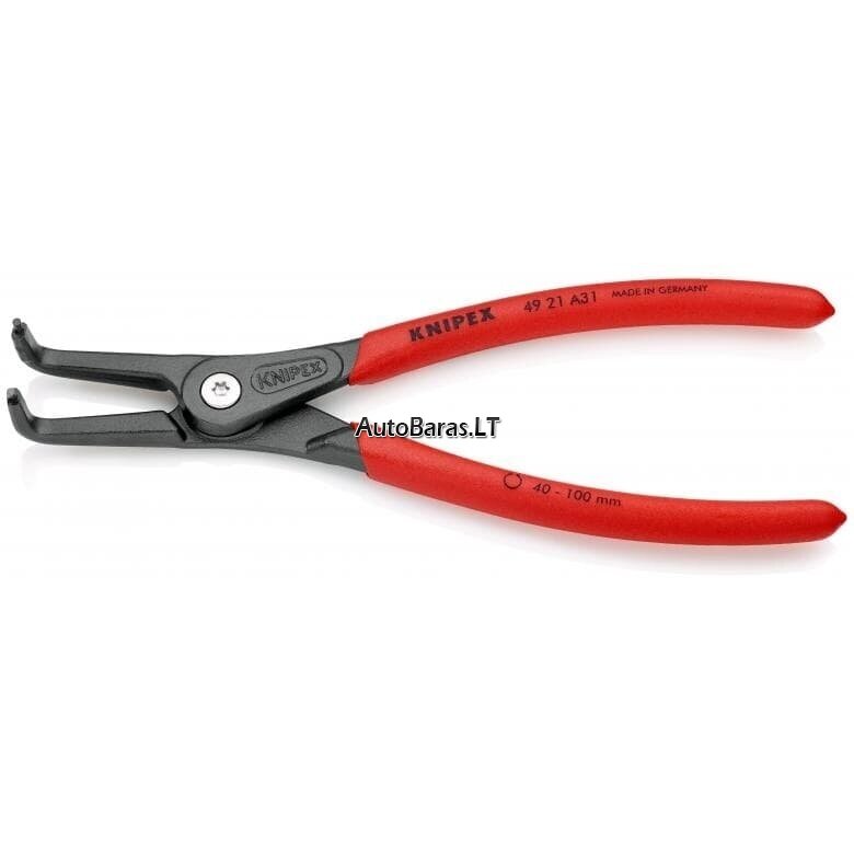 Replės išoriniams žiedams. Lenktos 210mm (Ø40-100mm) KNIPEX 1