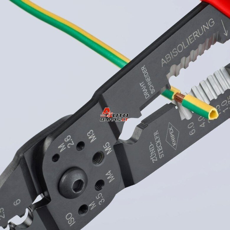 Replės laidų užspaudimui ir nuvalymui 215mm KNIPEX 6