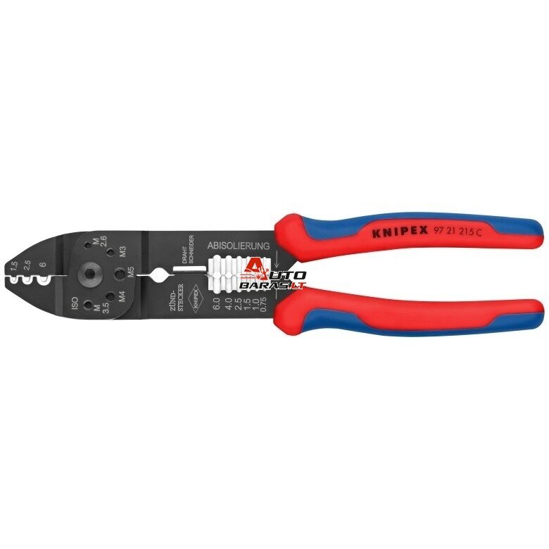 Replės laidų užspaudimui ir nuvalymui 215mm KNIPEX