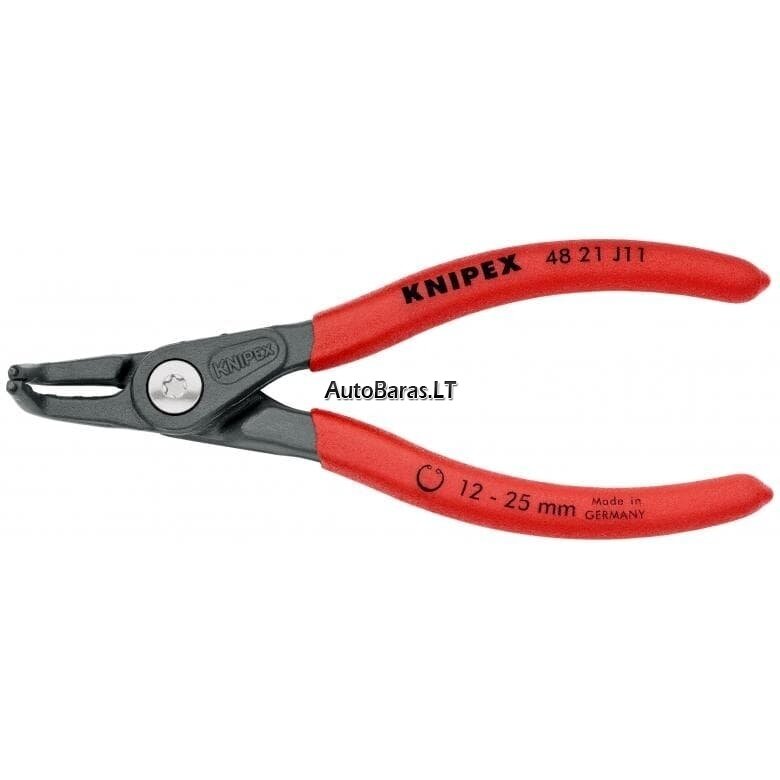 Replės vidiniams žiedams. Lenktos 130mm (Ø12-25mm) KNIPEX