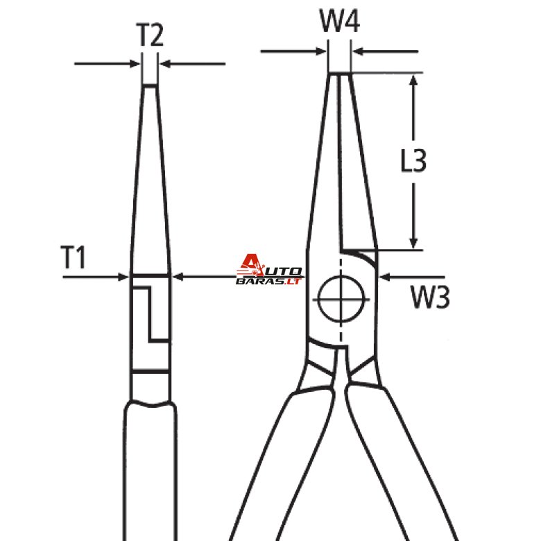 Replės žvakėms 200mm KNIPEX 4
