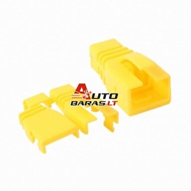 RJ45 kištuko gaubtelis LK-US067 (geltonas, Cat5e/Cat6) RJ45 kištuko gaubtelis LK-US067 (geltonas, Cat5e/Cat6)