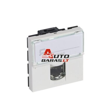 RJ45 lizdas Legrand Mosaic 076564 (Baltas, UTP Cat6, 2 mod.) RJ45 lizdas Legrand Mosaic 076564 (Baltas, UTP Cat6, 2 mod.)