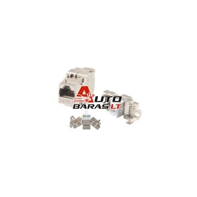 RJ45 lizdas LK-2015-CAT6A (Cat6A, FTP, 180°)