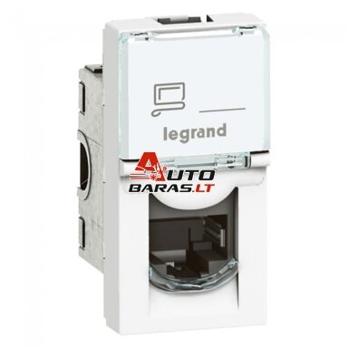 RJ45 lizdas Mosaic STP 6A Legrand 076573 (white) RJ45 lizdas Mosaic STP 6A Legrand 076573 (white)