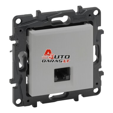 RJ45 UTP CAT 6 kompiuterinis lizdas Niloe Step Legrand 863363 (aluminio spalva) RJ45 UTP CAT 6 kompiuterinis lizdas Niloe Step Legrand 863363 (aluminio spalva)