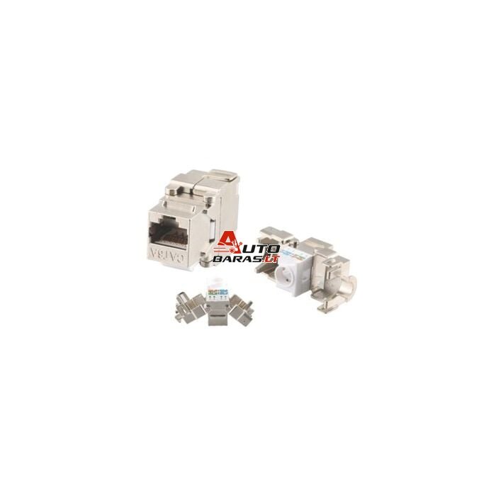 RJ45 lizdas LK-2015-CAT6A (Cat6A, FTP, 180°)