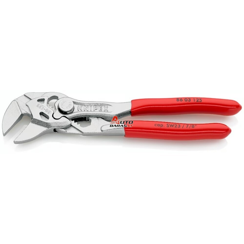 Santechninės replės-raktas KNIPEX su fiksavimu 1