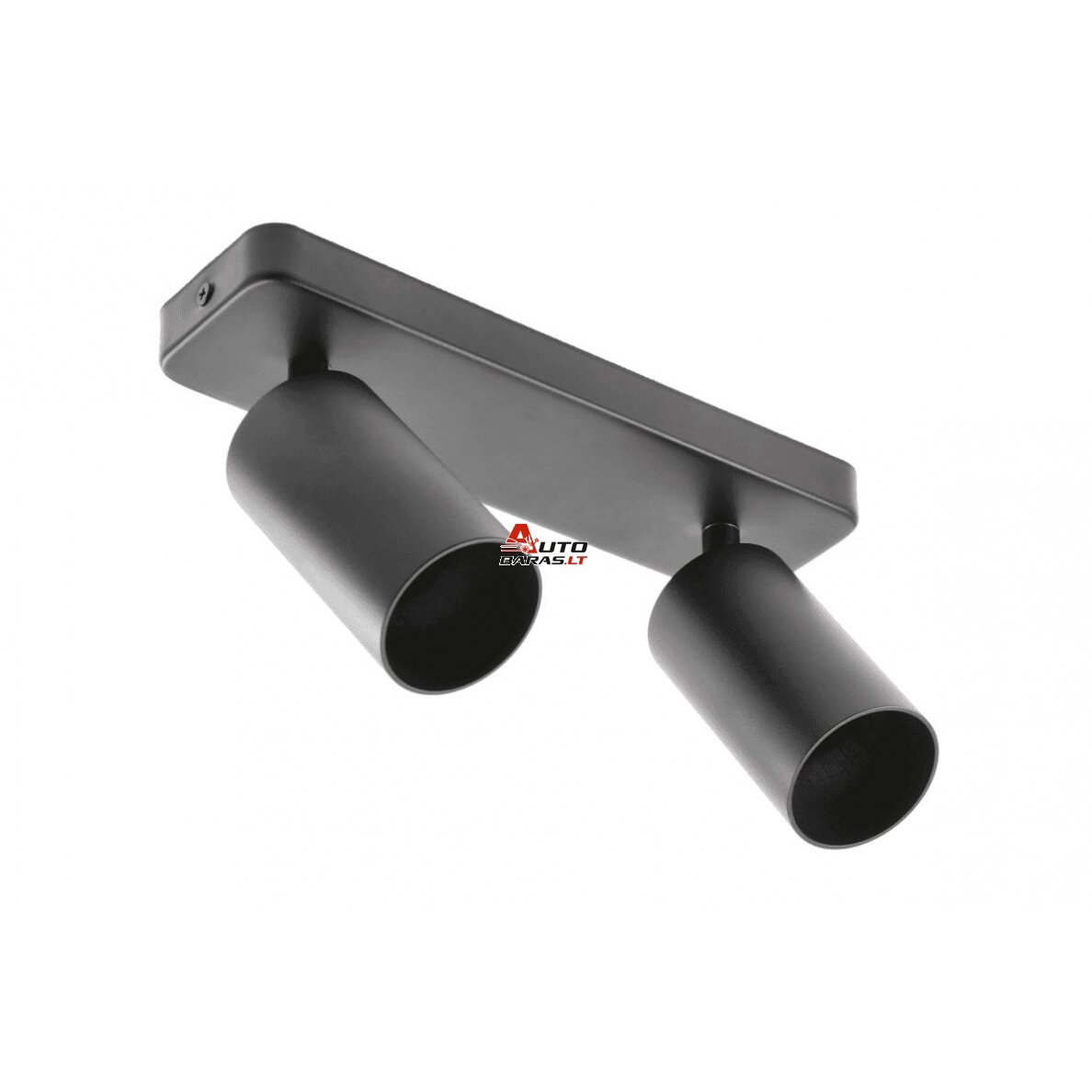 SANTO BIS LED šviestuvas (apvalus, aliuminis, juodas, dvigubas, 2x20W, IP20) GTV OS-SAN20WOK2B-00