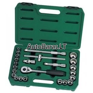 SATA 1/2" Galvučių rinkinys 24vnt.