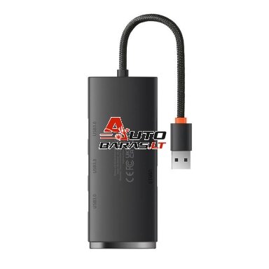 Šakotuvas BASEUS WKQX030001 (USB-A, 4 prievadai, USB3.0, 25cm) Šakotuvas BASEUS WKQX030001 (USB-A, 4 prievadai, USB3.0, 25cm)