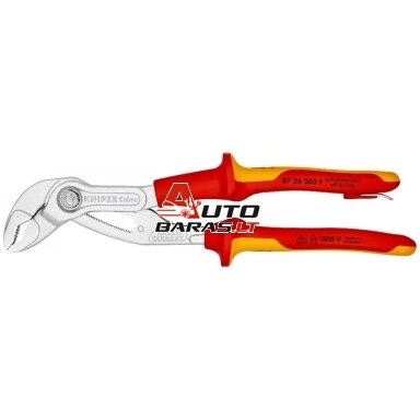 Santechninės replės 250mm VDE KNIPEX Cobra Santechninės replės 250mm VDE KNIPEX Cobra