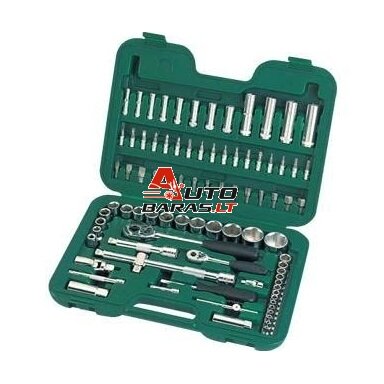 SATA 1/4" + 1/2" Galvučių rinkinys 88vnt