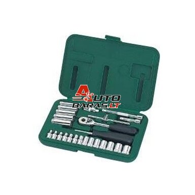 SATA 1/4" Galvučių rinkinys 25vnt