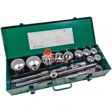 SATA GALVUČIŲ RINKINYS 3/4" (15VNT) (COLINĖ SISTEMA)